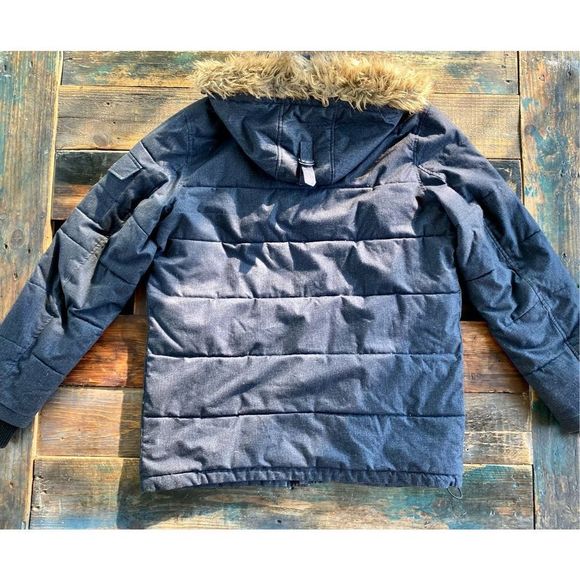 💥 Like New | Nautica | Down Puffer Winter Jacket | Navy | Size Medium 💥 - Picture 1 of 8